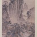 戴進關山行旅圖軸